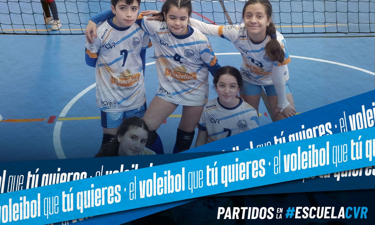 Partidos de la #EscuelaCVR del Club Voleibol Rochelambert de Sevilla